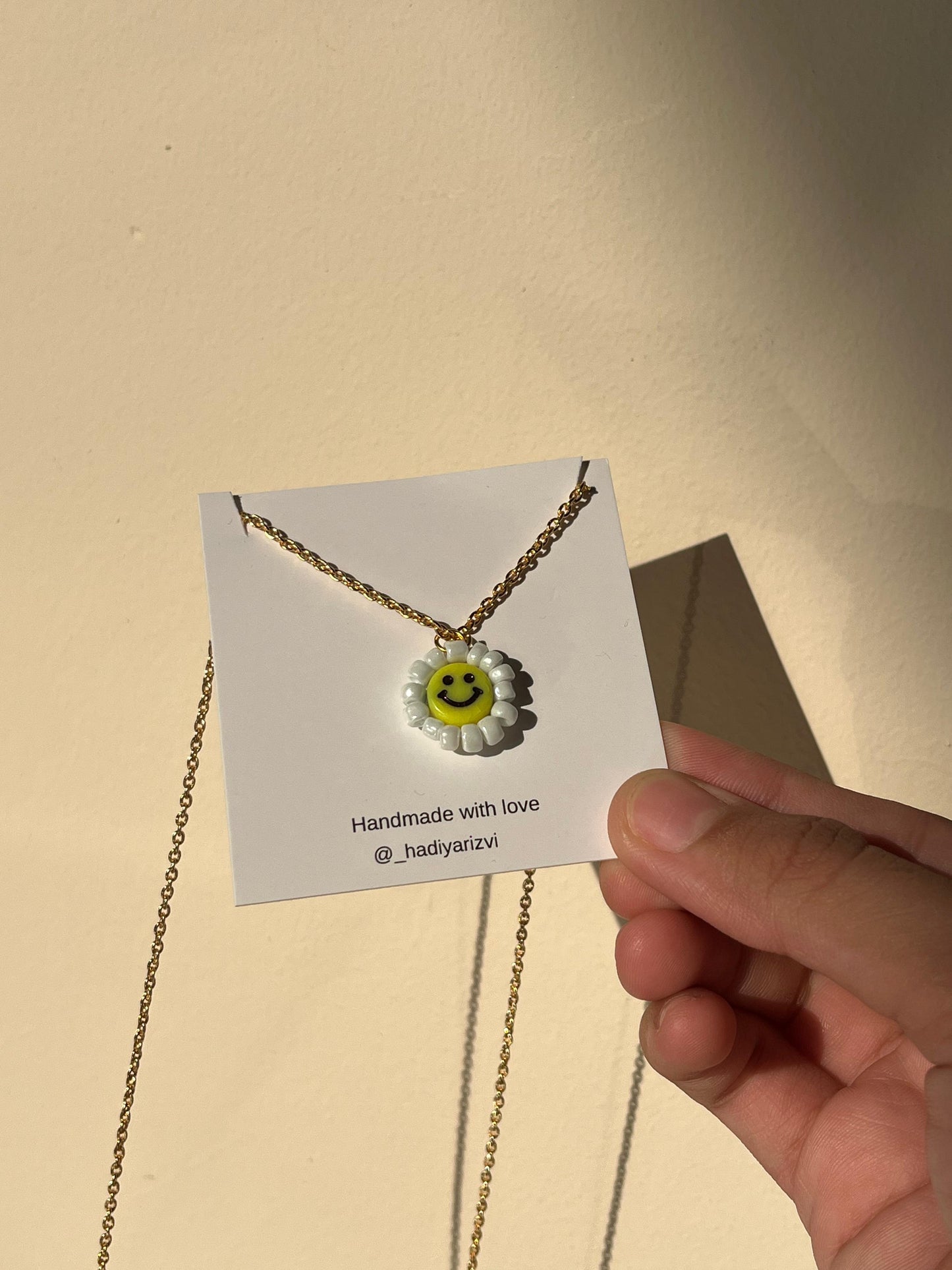 Smiley Flower Pendant