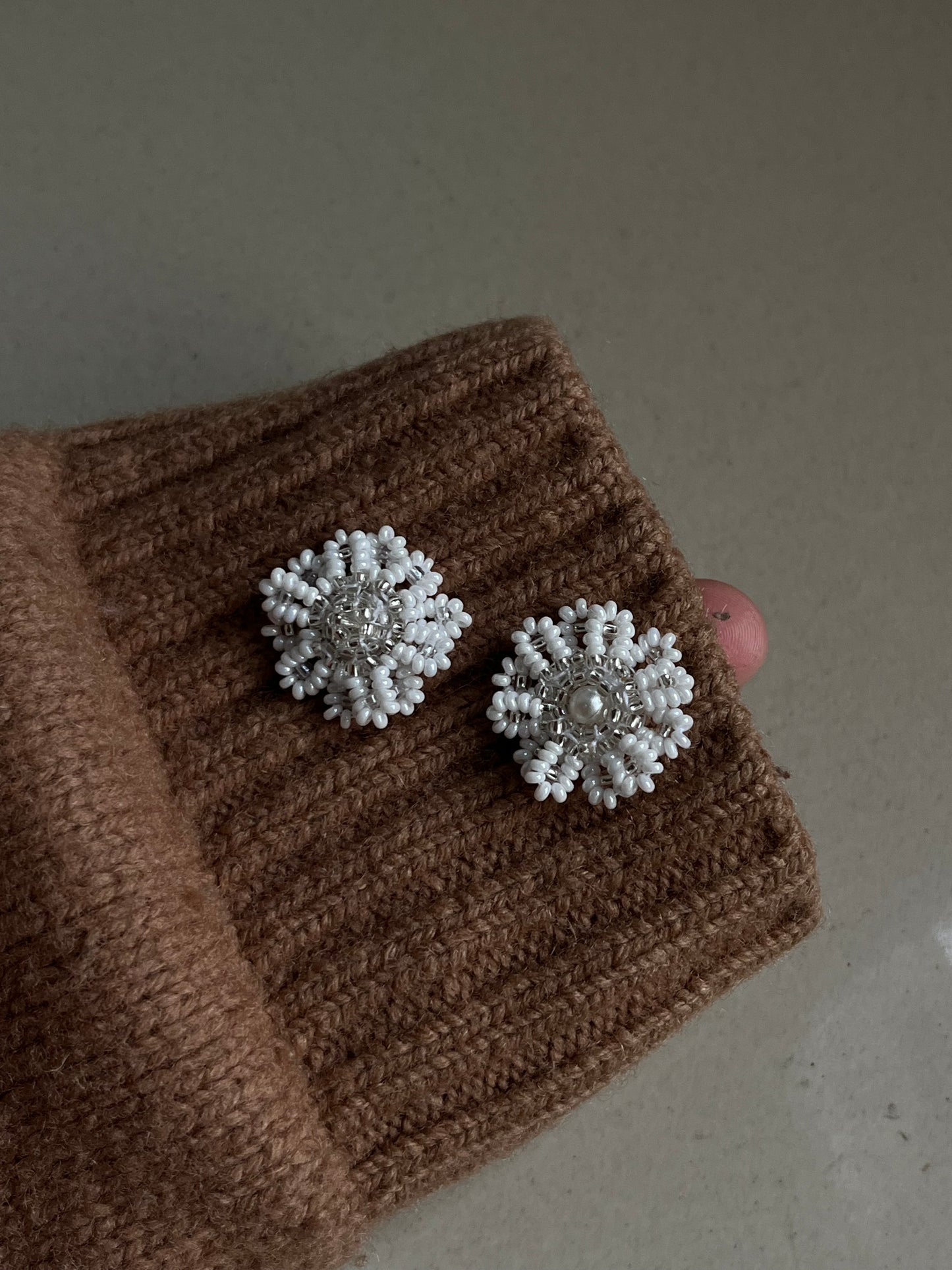 Daisy Beaded Studs