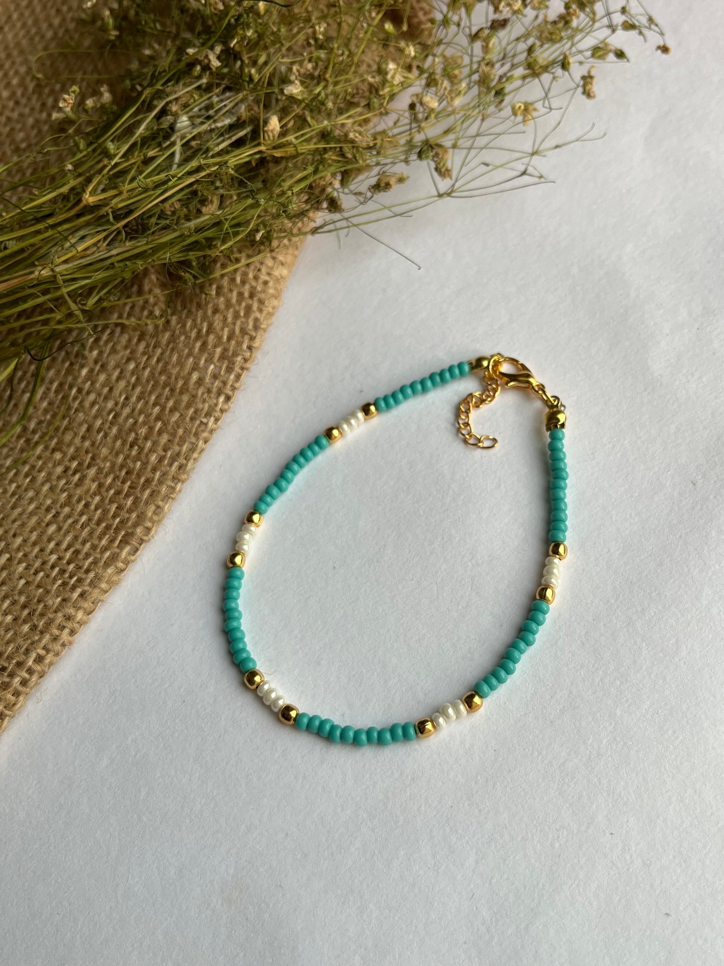 Beaded anklet