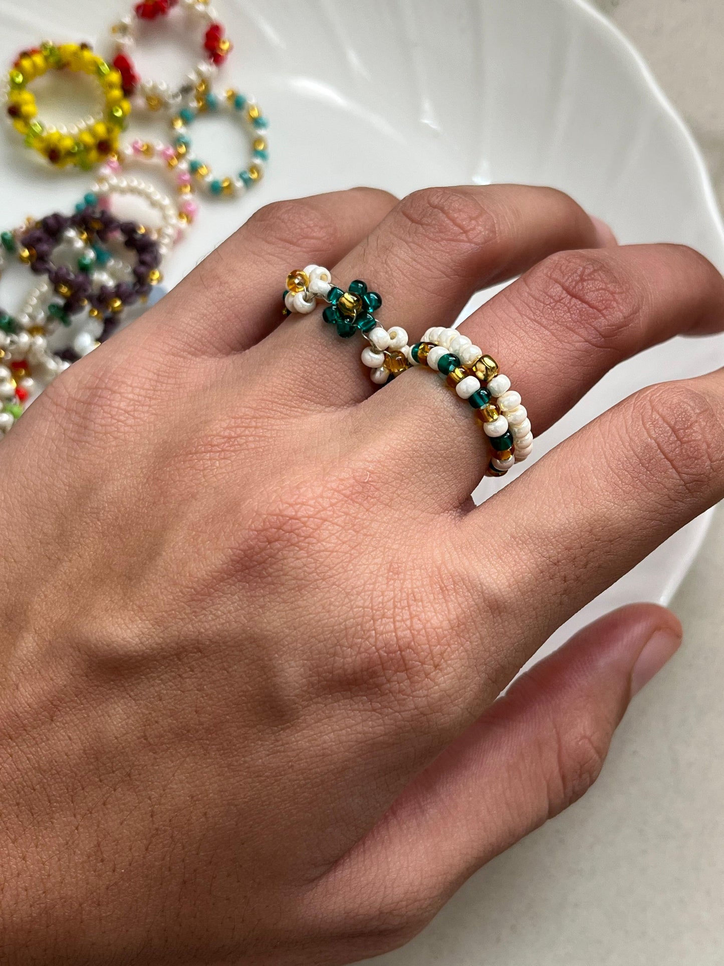 Beaded Ring Stack