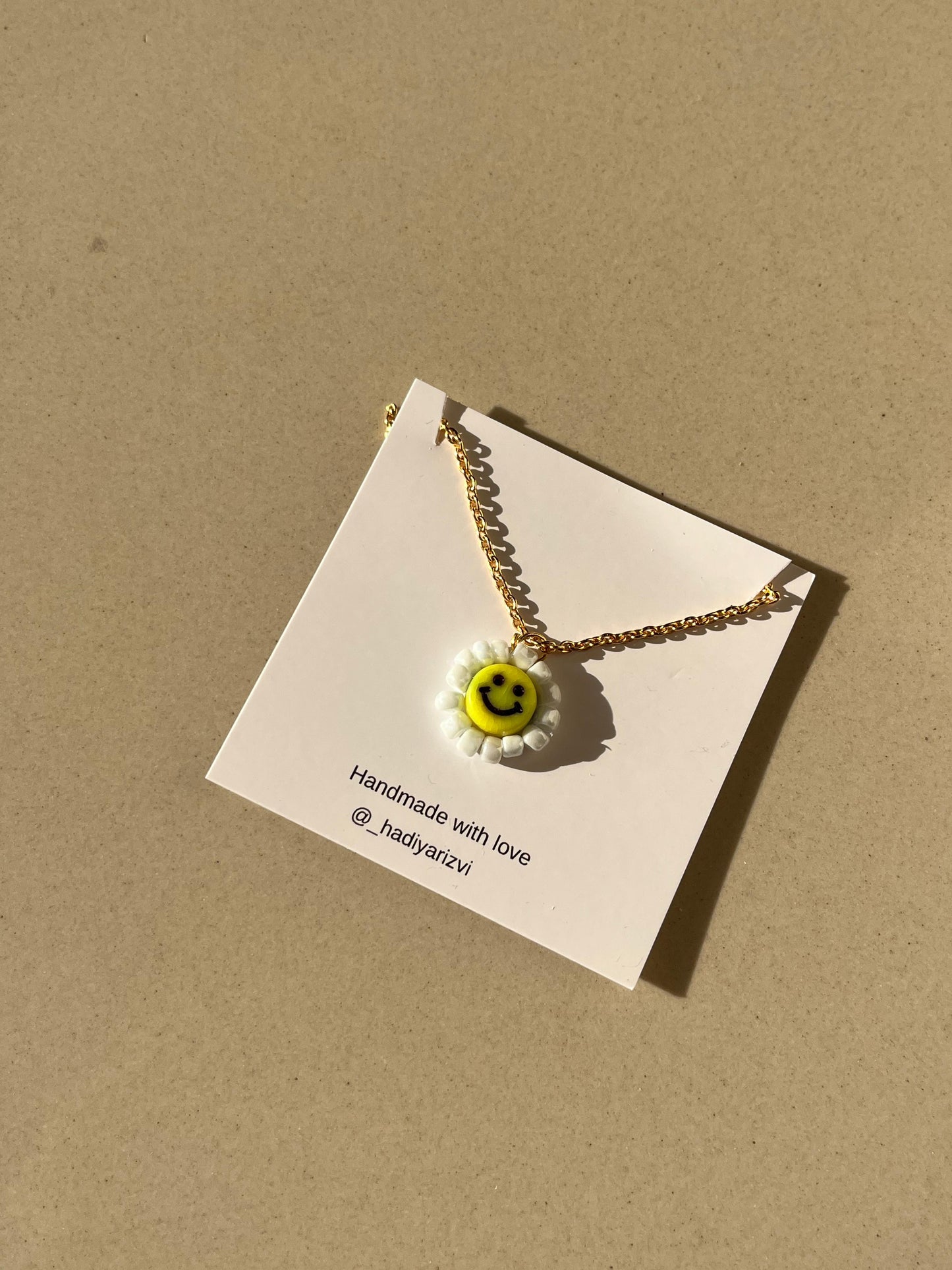Smiley Flower Pendant