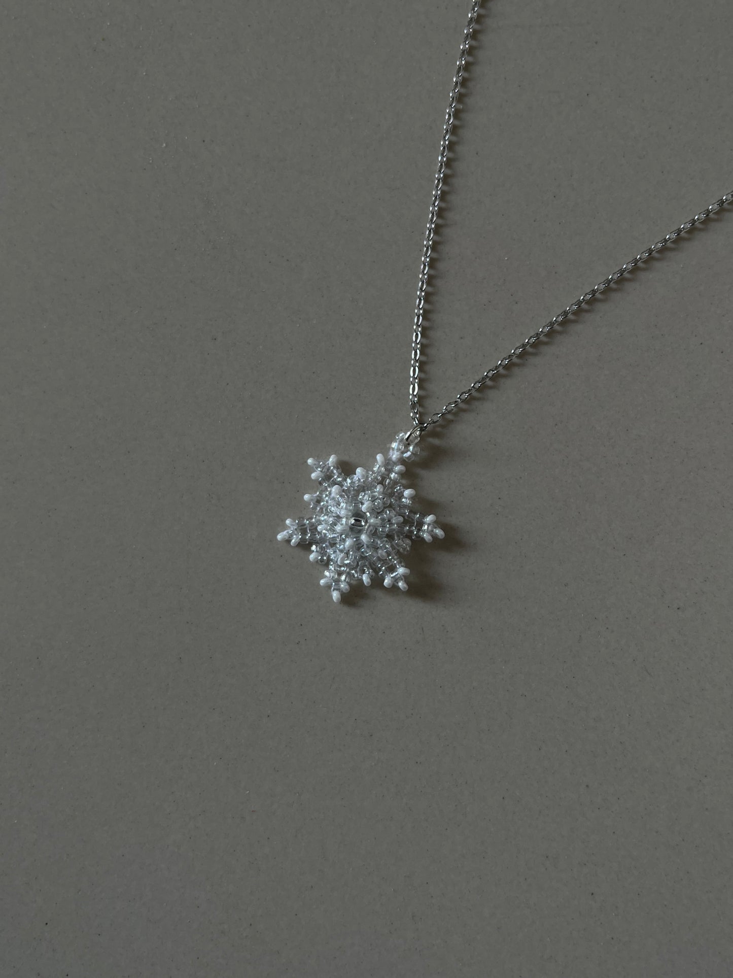 Beaded Snowflake Pendant