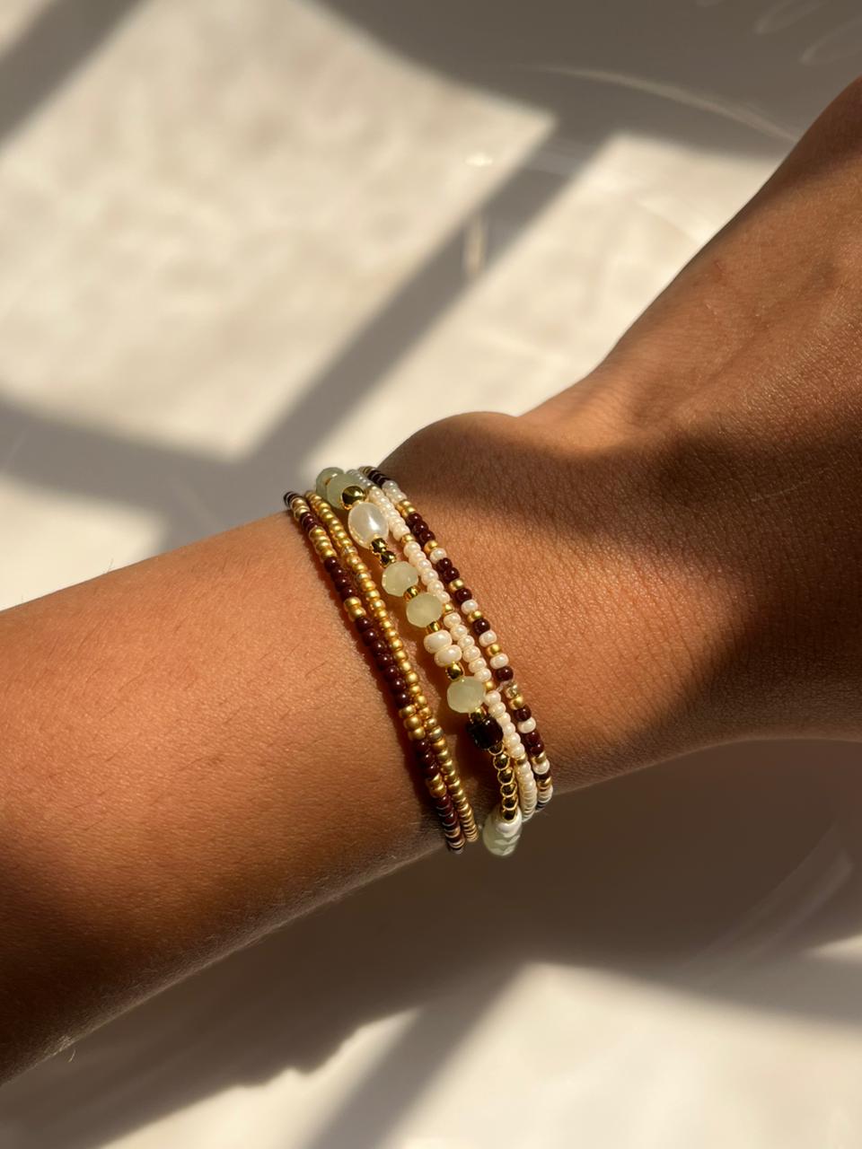 Beaded Bracelet Stack