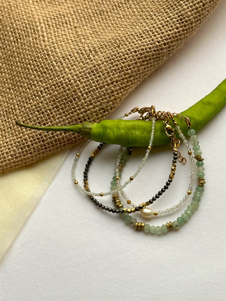 Gemstone & Pearl Bracelets