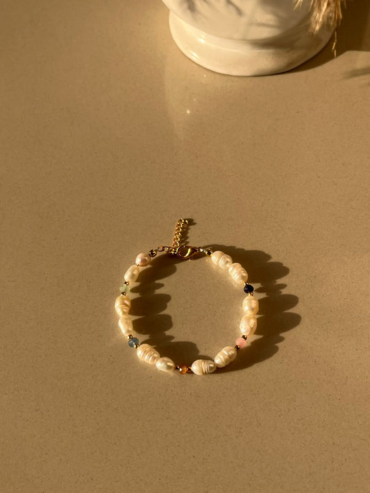 Pearl Gemstone Mix bracelet