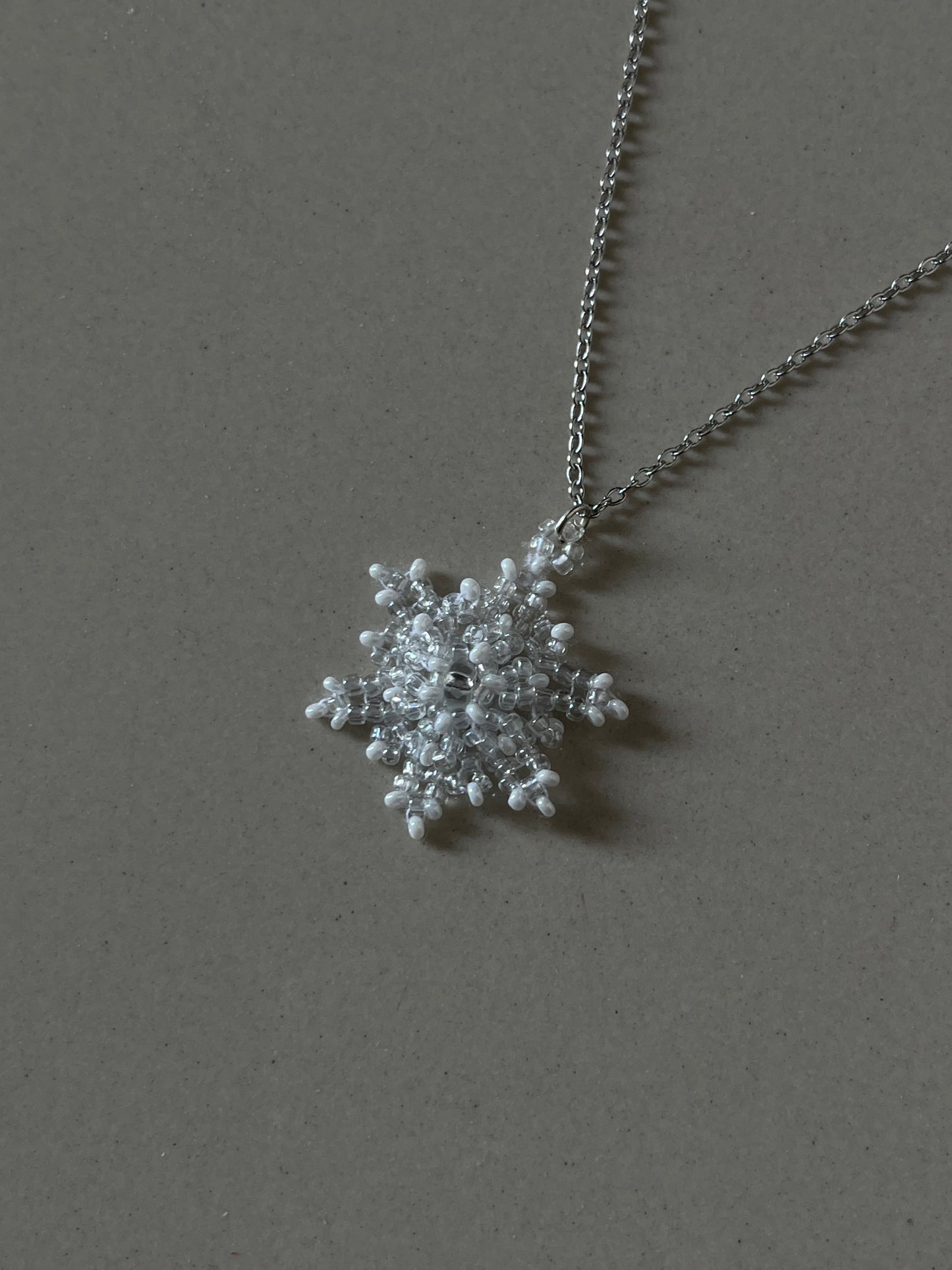 Beaded Snowflake Pendant
