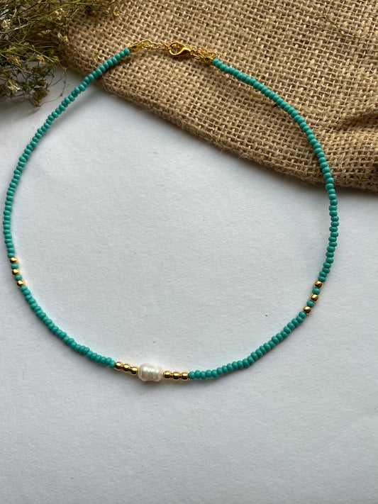 Seaside beaded necklace