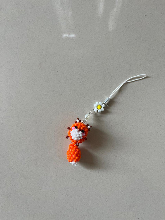 Beaded FOX charm