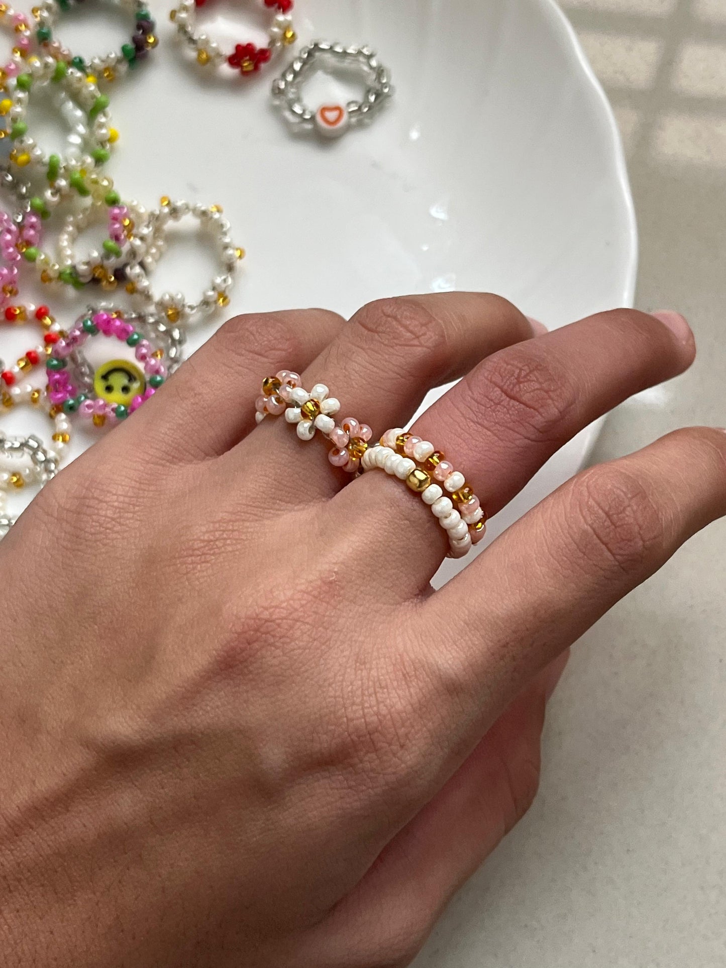 Beaded Ring Stack