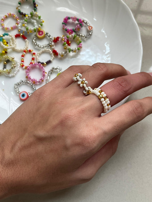 Beaded Ring Stack