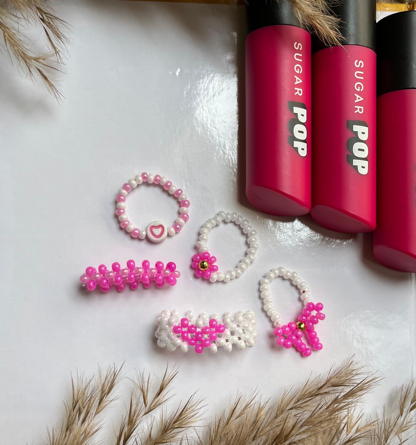 Pink Pop rings