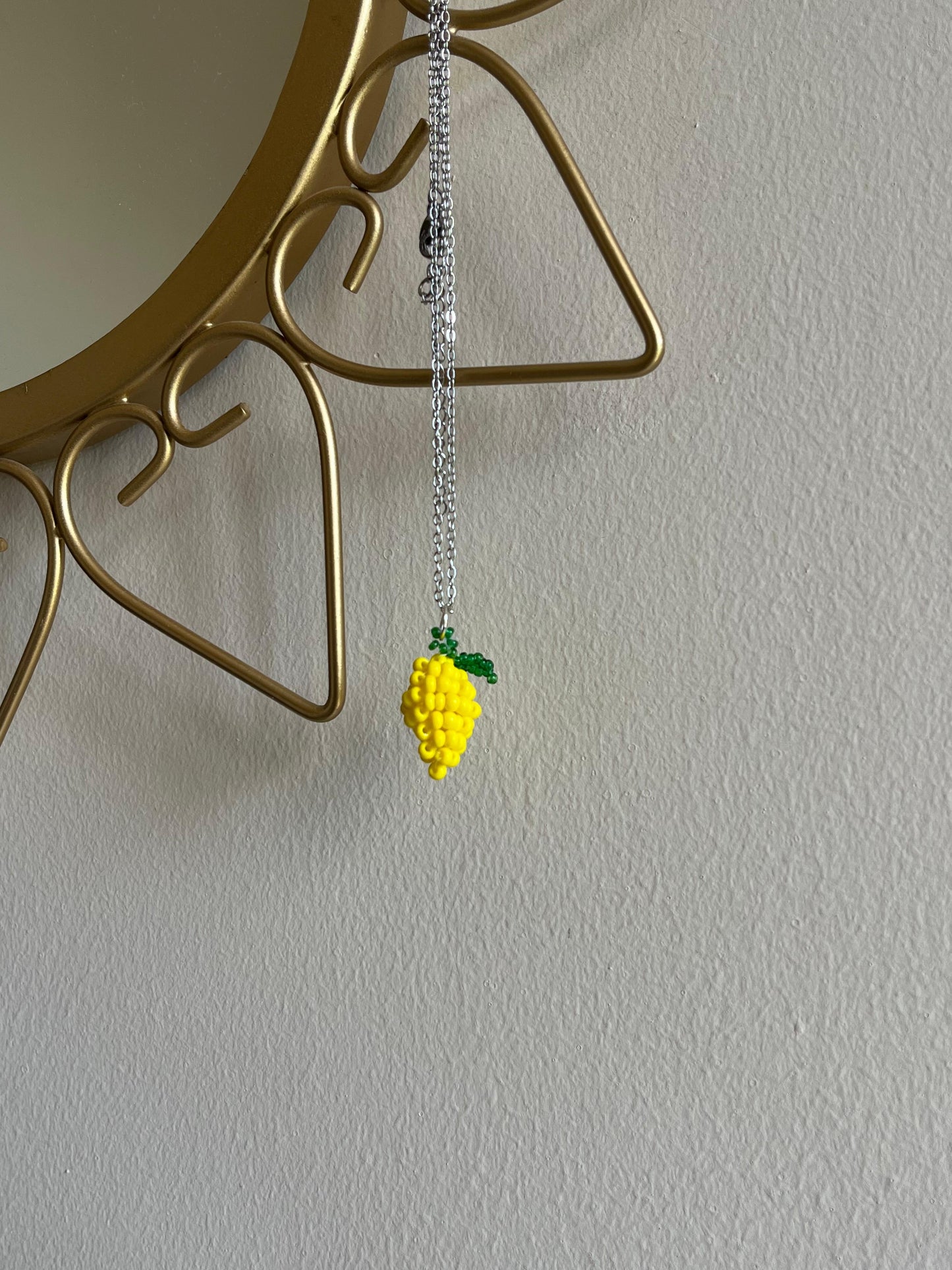 Beaded Lemon Pendant